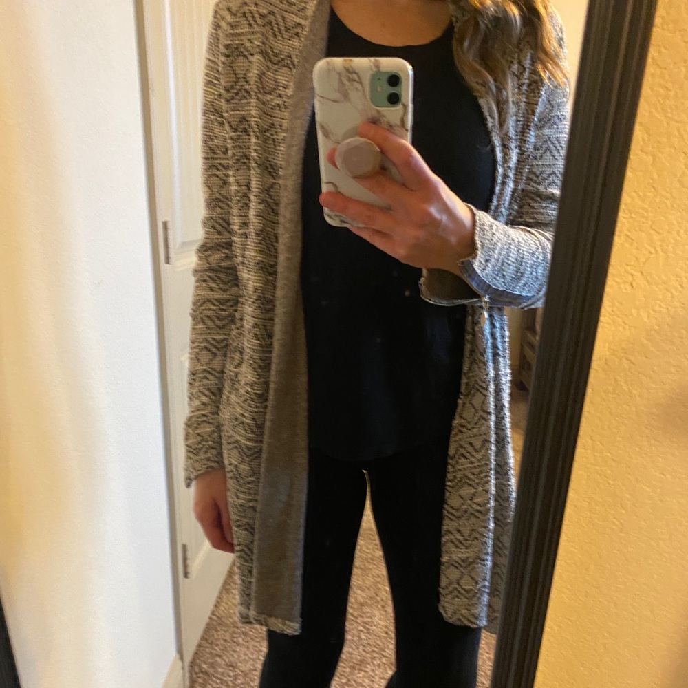 Knox Rose boho open cardi with pockets (3/$15) ☀️
